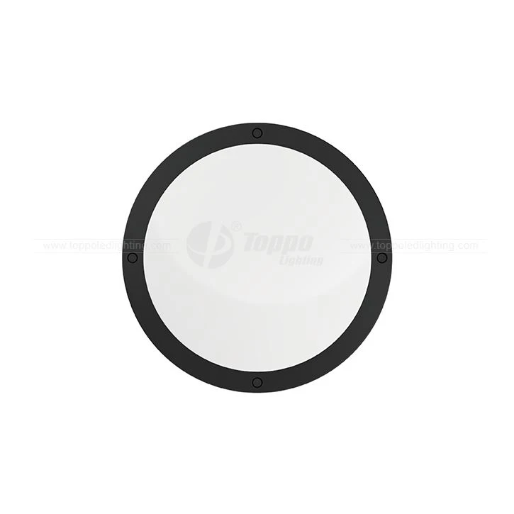 Black Emergency LED Bulkhead With Microwave Sensor